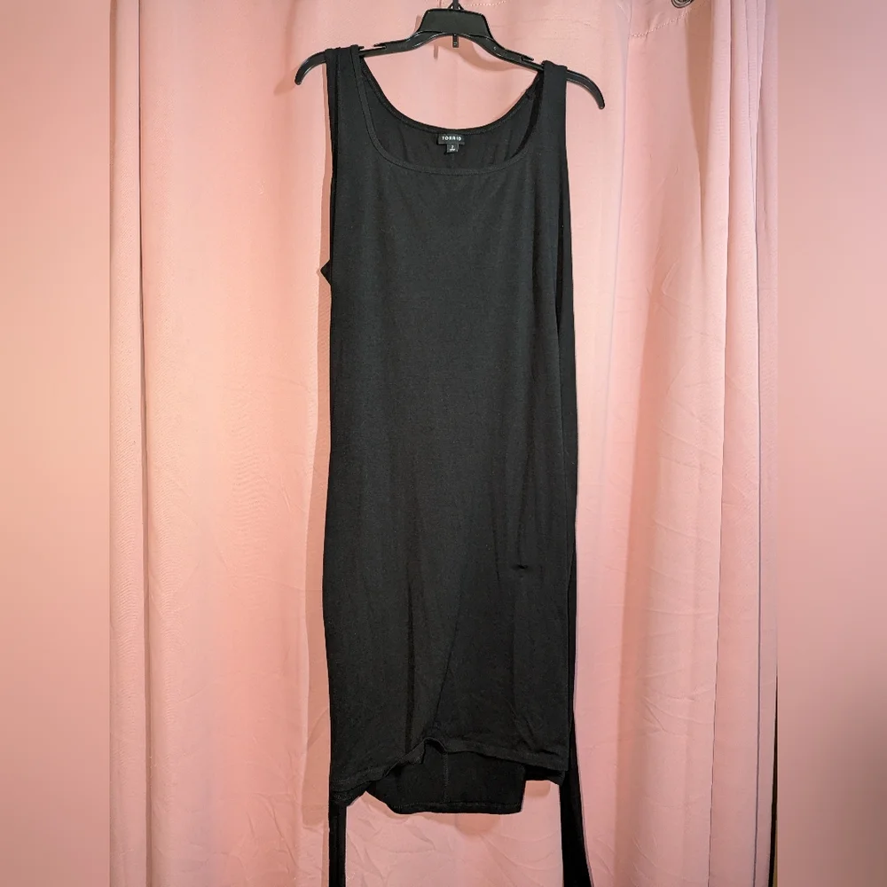 Torrid Mini Jersey Sleeveless Belted Midi Dress 2x(18-20) - Picture 7 of 13